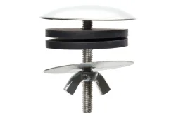 Deckrosette Grau-Silber
