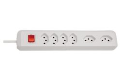 Brennenstuhl 1159462626 Steckdosenleiste mit Schalter 6fach Weiß CH-Stecker