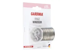Gardinia Gardinenringe Windsor mit Gleiteinlage für Ø 25 mm