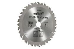 Wolfcraft 6730000 Hartmetall Kreissägeblatt 130 x 16 mm Zähneanzahl: 18 1 St.