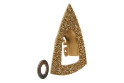 Wolfcraft Delta-Schleifplatte Hartmetallbestreut | ⌀ 8 cm