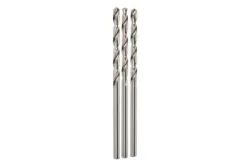 Wolfcraft 7544010 HSS Metall-Spiralbohrer 2.5 mm Gesamtlänge 57 mm geschliffen DIN 338 Zylinderschaft 3 St.