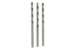 Wolfcraft 7545010 HSS Metall-Spiralbohrer 3 mm Gesamtlänge 61 mm geschliffen DIN 338 Zylinderschaft 3 St.
