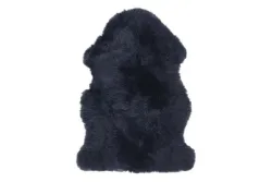 Schaffell schwarz 60 x 85 cm