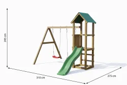 Fungoo Spielturm Lucas | 2.5 × 2.8 × 3.1 m