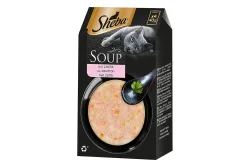 Sparpaket 80 x 40 g Multipack Sheba Classic Soup Frischebeutel - mit Lachs