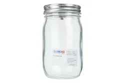 Glorex Glas mit Deckel | 13.5 × 7 cm | 420 ml