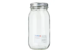 Glorex Glas mit 2-tlg. Deckel | 17.5 × 8.5 × 7 cm | 650 ml
