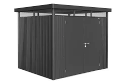 Biohort Gerätehaus HighLine Gr. H3 Doppeltüre Dunkelgrau