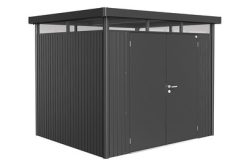 Biohort Gerätehaus HighLine Gr. H3 Doppeltüre Dunkelgrau