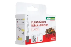 Windhager Naturleim-Fliegenfänger | 5 × 2 cm | 1 Pack à 4 Stück