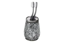 Mundspülbecher Myosotis grau/silber