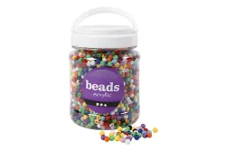 Creative Company Pony-Perlen | ⌀ 6 mm | Lochgrösse 3 mm | S