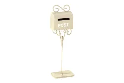 Glorex Mini-Gardening Briefkasten Creme | 3 × 2 × 11 cm