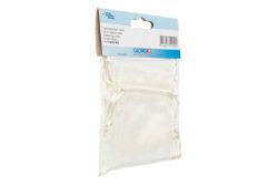 Glorex Organzasäckchen Creme | 8 × 10 cm | 6 Stück