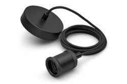 Philips Lighting Vintage cord black 3610730PN Pendelleuchte LED, Glühlampe E27 60 W Schwarz