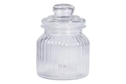 Rayher Vorratsglas Gerillt mit Deckel | ⌀ 11 × 15 cm | 625 ml