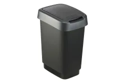 Rotho Swingeimer Twist Anthrazit | 33 × 18 × 25 cm | 10 l