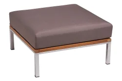 Home and More Hocker Adana mit Kissen | 73 × 73 × 38 cm