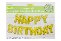 Folienballon Happy-Birthday Girlande