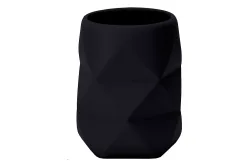 Kleine Wolke Zahnputzbecher Golden Crackle Schwarz | 10 × 8 cm