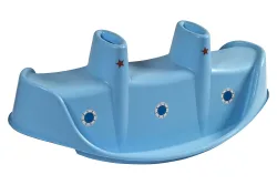 PalPlay Boot-Wippe Kunststoff Hellblau | 74 × 43 × 130 cm