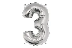 Rayher Folienballon Zahl 3 | 40 cm