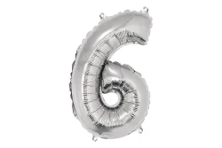 Rayher Folienballon Zahl 6 | 40 cm
