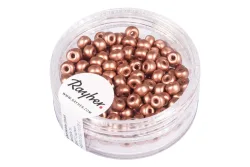 Rayher Rocailles Kupfer Matt | 4 mm | 150 Stück