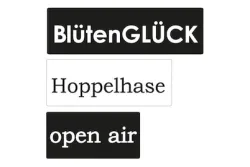 Rayher Labels Hoppelhase Blütenglück Open Air | 3 × 1.5 | 4 × 1.5 | 5 × 1.5 cm | 3 Stück