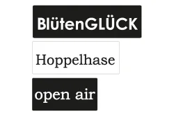 Rayher Labels Hoppelhase Blütenglück Open Air | 3 × 1.5 | 4 × 1.5 | 5 × 1.5 cm | 3 Stück