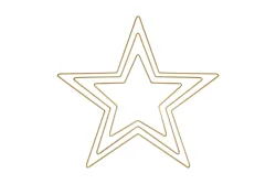 Metallringe Sterne sortiert, je 1x20cm, 30cm, 40cm, Box 3Stück