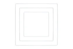Metallringe Quadrate sortiert, je 1x15cm, 20cm, 25cm, Box 3Stück