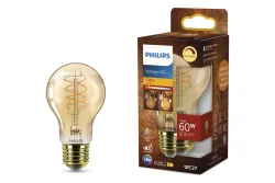 Philips LEDclassic Lampe Gold ersetzt 60W, E27, warmweiss (2200 Kelvin), Dekolampe, dimmbar
