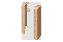 Egger Endstück 6 cm Buche natur | neues kubisches Profil | 2 Stück (links und rechts)