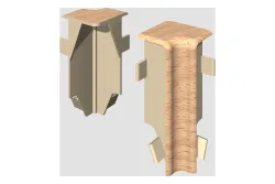 Egger Innenecke 6 cm Buche natur | neues kubisches Profil | 2 Stück