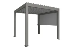 Biohort Sonnenschutzrollo für Pergola | Gr. 3,5m Quarzgrau