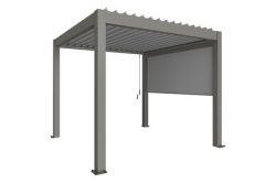 Biohort Sonnenschutzrollo für Pergola | Gr. 3,5m Quarzgrau