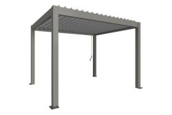 Biohort Pergola Gr. 3,5 x 3 Quarzgrau/Silber
