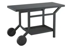 Forge Adour 402652 Roll-Tisch – Grill Ablage/Grill Rollwagen/Grill Erweiterung – schwarz