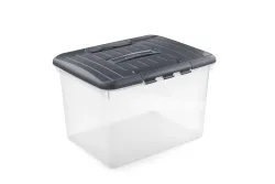 Curver Box Optima XL transparent-grau | 30 l