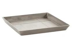 Ecopots Unterteller Taupe | Quadrat | ⌀ 28 cm