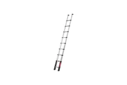 Teleskop-Anlegeleiter PRIME LINE, Standardausführung, 80 mm Stufentiefe, 9 Stufen Telesteps
