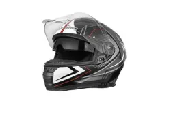 Marushin M-899 Champion Motorradhelm Schwarz-Grau-Weiss M