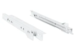 Hettich Rollschubführung FR 302 STA | Stahl | Weiss | 250 mm