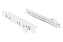 Hettich Rollschubführung FR 302 STA | Stahl | Weiss | 250 mm