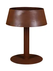 Feuerstelle und Pflanzgefäss Lampada alta. 2in1. rost
