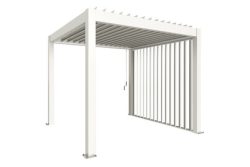 Biohort Lamellenseitenwand für Pergola | 3m Weiss