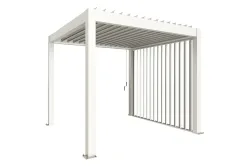 Biohort Lamellenseitenwand für Pergola | 3m Weiss