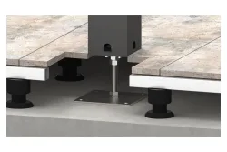 Biohort Grundplatte höhenverstellbar für Pergola Dunkelgrau